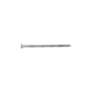 ORGILL BULK NAILS 0033282 Log Spike Nail, 12 in L, Steel, Galvanized, Flat Head, Spiral Shank, 50 lb