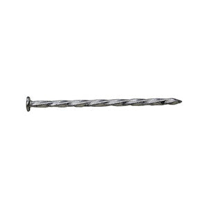 ProFIT 0010172 Deck Nail, 10D, 3 in L, Steel, Hot-Dipped Galvanized, Flat Head, Spiral Shank, 50 lb