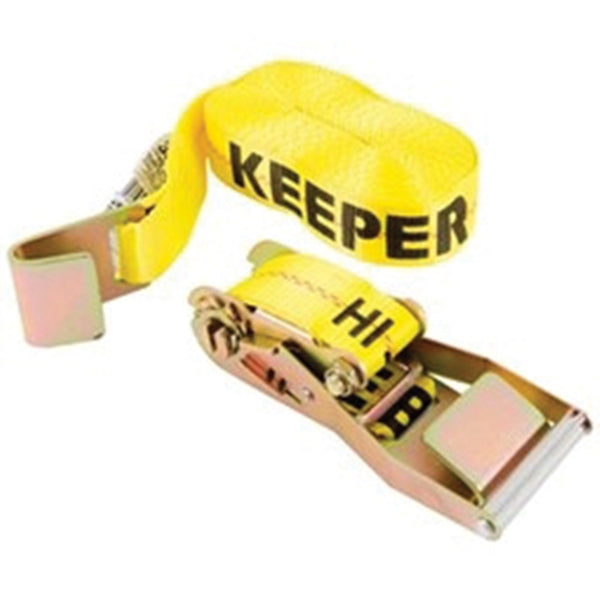 KEEPER 04627 Tie-Down, 2 in W, 30 ft L, 3333 lb, Hook End Fitting