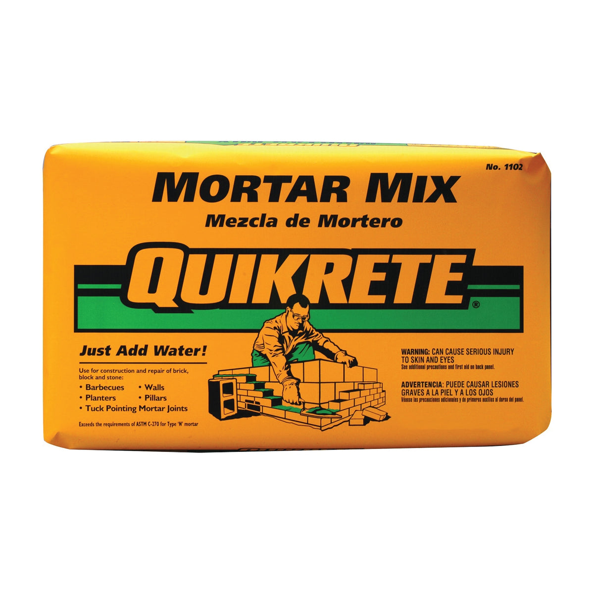 Quikrete 110210 Mortar Mix, Gray, Powder, 10 lb Bag