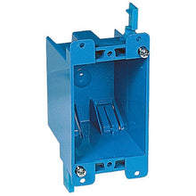 Load image into Gallery viewer, Carlon B114R-UPC Outlet Box, 1 -Gang, PVC, Blue, Clamp Mounting
