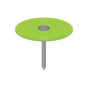 Stinger 0135095 Cap Nail, 1-1/2 in L, Flat Head, 12 ga Gauge, Plastic