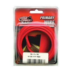 CCI 10-1-16 Primary Wire, 10 AWG Wire, Red Sheath, 7 ft L