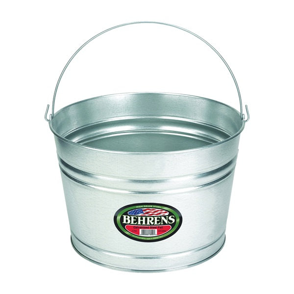 Behrens C17GS Scrub Pail, 4.45 gal Capacity, Galvanized Steel
