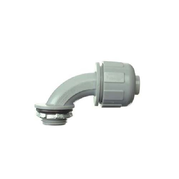 Halex 27692 Liquidtight Connector, 90 deg Angle, PVC