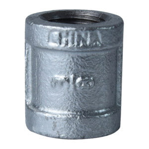 ProSource 3/8GM Pipe Coupling, 3/8 in, NPT, Malleable Steel, SCH 40 Schedule, 300 psi Pressure