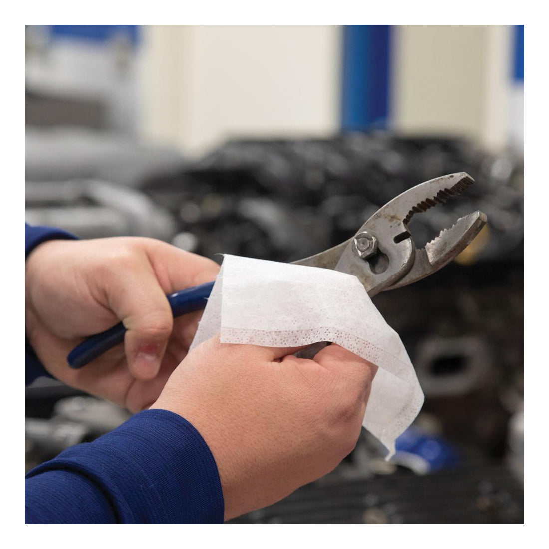 Tub O'Towels TW40 Heavy-Duty Cleaning Wipes, 8 in L, 7 in W, Light Citrus, Polyfiber