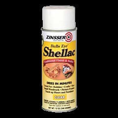 ZINSSER Bulls Eye 00408 Shellac, Mid-Tone, Clear, Liquid, 12 oz, Can