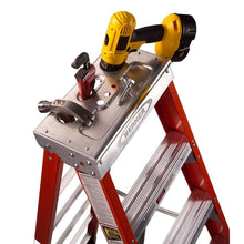 Load image into Gallery viewer, WERNER 7406 Step Ladder, 6 ft H, Type IAA Duty Rating, Aluminum/Fiberglass, 375 lb
