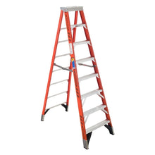 Load image into Gallery viewer, WERNER 7408 Step Ladder, 8 ft H, Type IAA Duty Rating, Aluminum/Fiberglass, 375 lb
