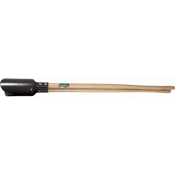 UnionTools 78002 Post Hole Digger, 10-1/4 in L Blade, Riveted Blade, HCS Blade, Hardwood Handle, 58-3/8 in OAL