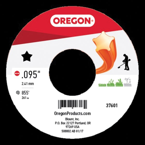 Oregon 619776/37601 Trimmer Line, 0.095 in Dia, 855 ft L, Co-Polymer