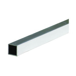 M-D 59477 Metal Tube, Square, 96 in L, 1 in W, 1/16 in Wall, Aluminum, Mill