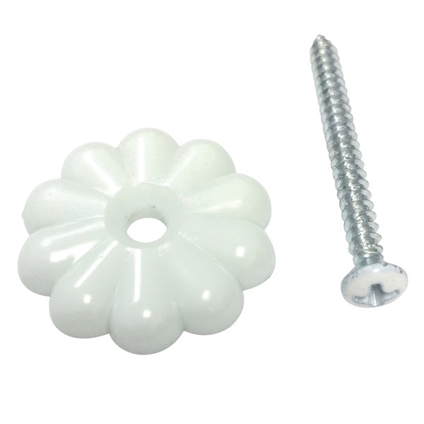 US Hardware D-138B Rosette Button, Plastic