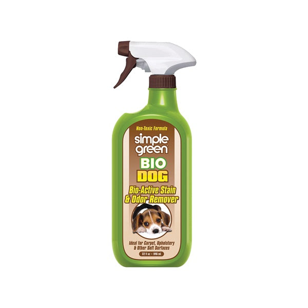 Simple Green 2010000615301 Bio Dog Stain and Odor Remover, Liquid, Fresh, 32 oz