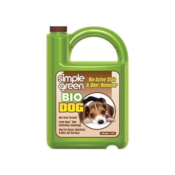 Simple Green 2010000415302 Bio Dog Stain and Odor Remover, Liquid, Fresh, 1 gal
