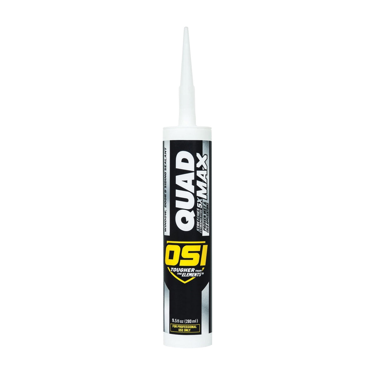 OSI QUAD MAX 1868684 Sealant, White, -14 to 158 deg F, 9.5 oz Cartridge