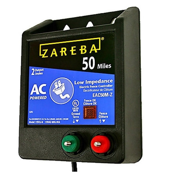 Zareba EAC50M-Z Electric Fence Charger, 2 J Output Energy, 115 V