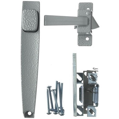 Wright Products V398 Pushbutton Latch, 3/4 to 1-1/4 in Thick Door, For: Out-Swinging Wood/Metal Screen, Storm Doors