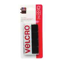 Load image into Gallery viewer, VELCRO Brand 90072 Fastener, 7/8 in W, 7/8 in L, Nylon, Black, Rubber Adhesive
