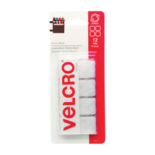 Load image into Gallery viewer, VELCRO Brand 90073 Fastener, 7/8 in W, 7/8 in L, Nylon, White, Rubber Adhesive
