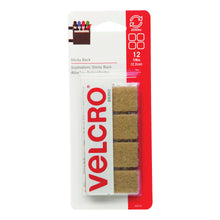 Load image into Gallery viewer, VELCRO Brand 90074 Fastener, 7/8 in W, 7/8 in L, Nylon, Beige, Rubber Adhesive
