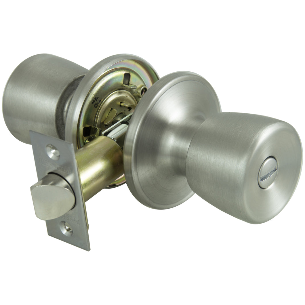 ProSource TS610V-PS Privacy Door Knob, Stainless Steel