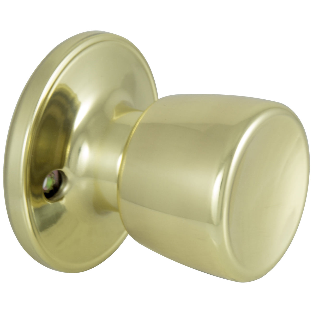 ProSource TS740V-PS Tubular Dummy Door Knob, Brass