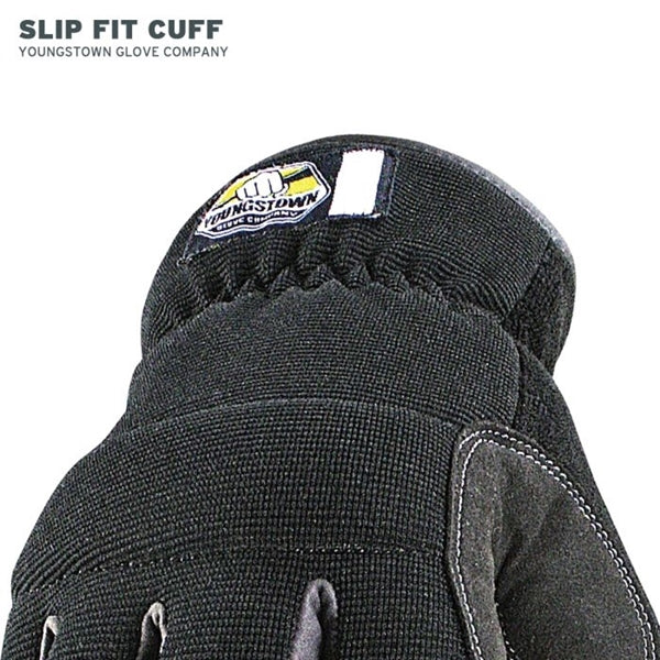 Youngstown Glove 12-3420-80-L Protective Gloves, L, Brow Wipe Thumb, Slip-On Cuff, Synthetic Leather