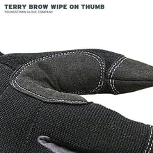Load image into Gallery viewer, Youngstown Glove 12-3420-80-L Protective Gloves, L, Brow Wipe Thumb, Slip-On Cuff, Synthetic Leather
