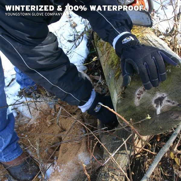 Youngstown Glove 12-3420-80-XL Protective Gloves, XL, Brow Wipe Thumb, Slip-On Cuff, Synthetic Leather