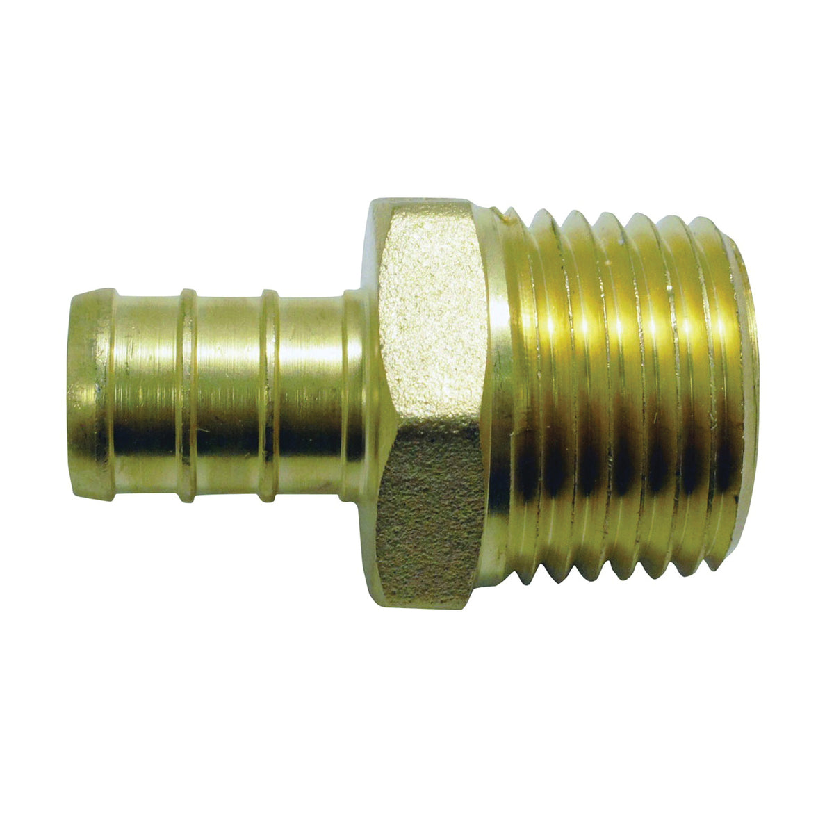 Apollo Valves APXMA1212 Pipe Adapter, 1/2 in, PEX x MPT, Brass, 200 psi Pressure