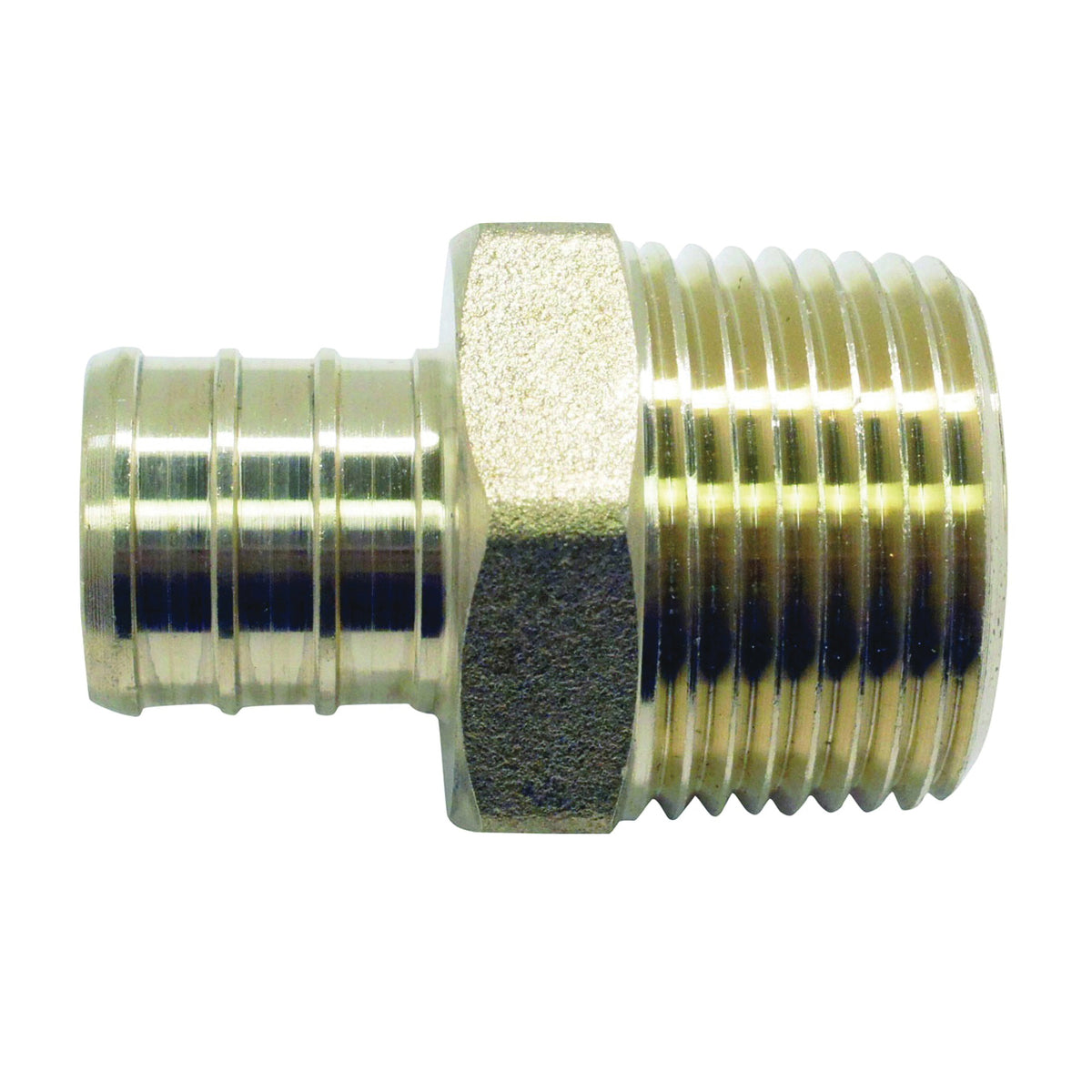 Apollo Valves APXMA3434 Pipe Adapter, 3/4 in, PEX x MPT, Brass, 200 psi Pressure