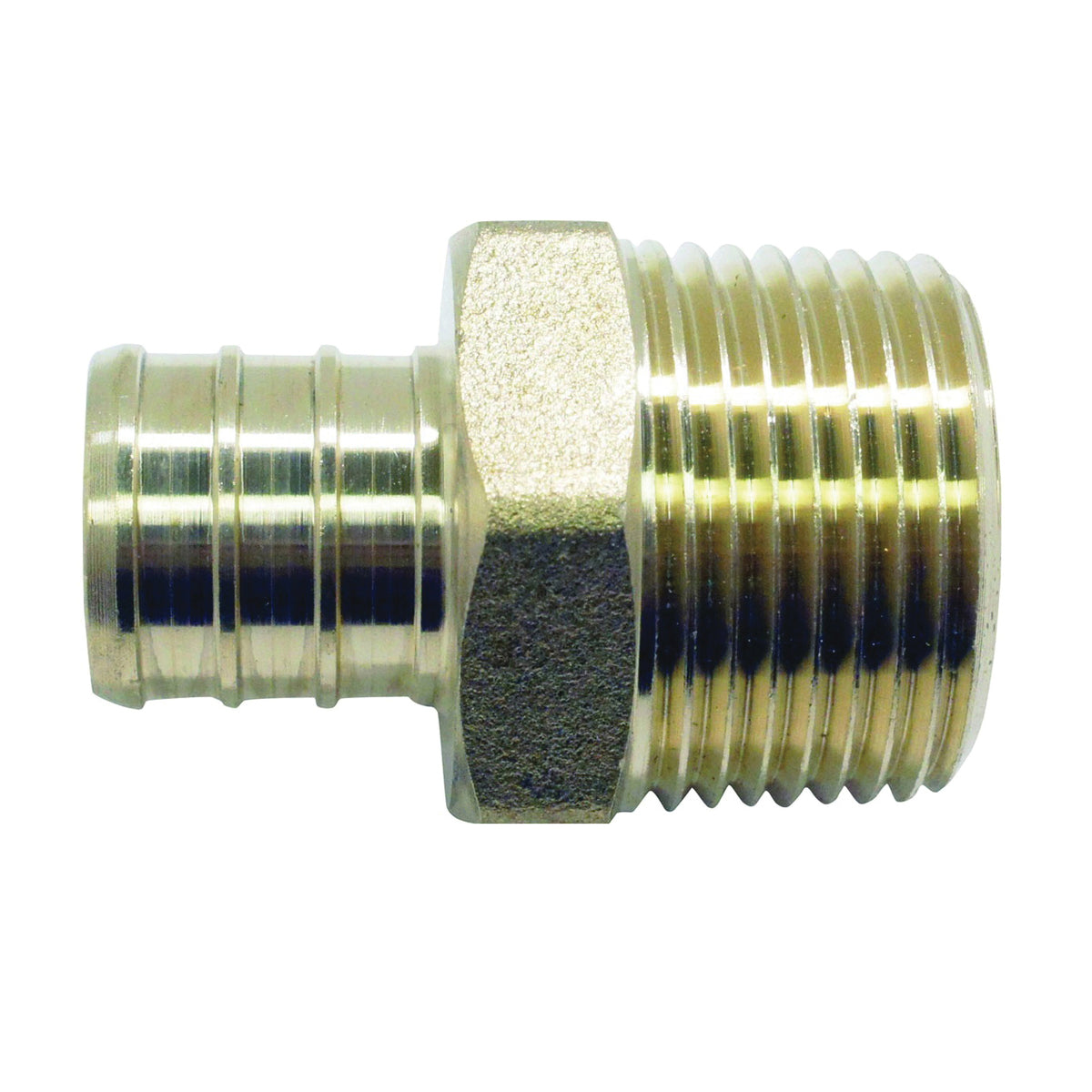 Apollo Valves APXMA11 Pipe Adapter, 1 in, PEX x MPT, Brass, 200 psi Pressure
