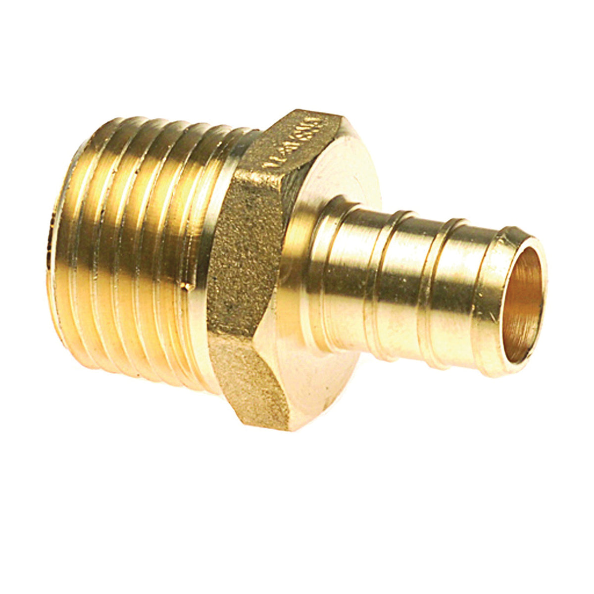 Apollo Valves APXMA3412 Pipe Adapter, 1/2 x 3/4 in, PEX x MPT, Brass, 200 psi Pressure