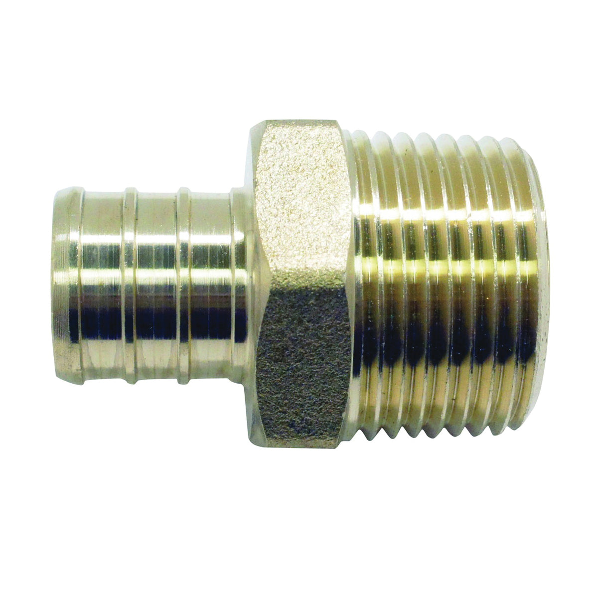 Apollo Valves APXMA34345PK Pipe Adapter, 3/4 in, PEX x MPT, Brass, 200 psi Pressure