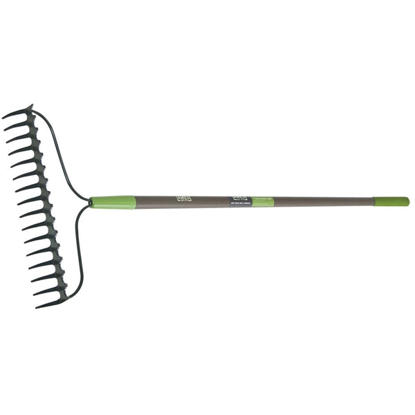 AMES 28252100 Bow Rake, 3-5/8 in L Head, 15-3/4 in W Head, 16 -Tine, Steel Tine, Steel Head, 57-1/2 in L Handle