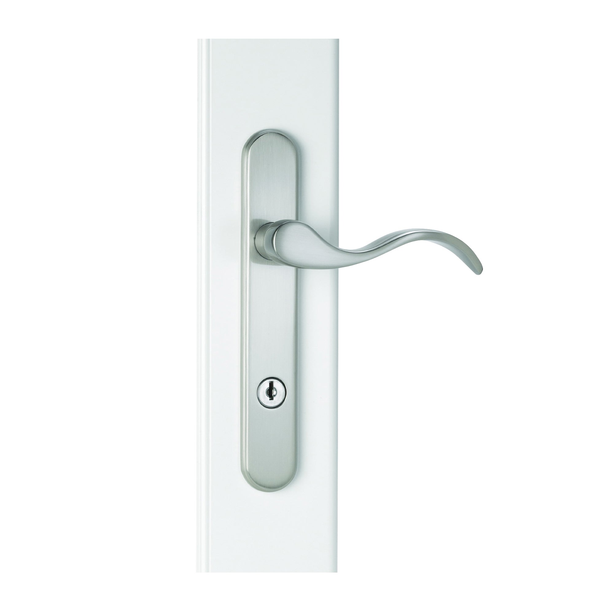 Wright Products VBG115SN Door Lever Lockset, Brass, Satin Nickel, 3/4 to 2 in Thick Door