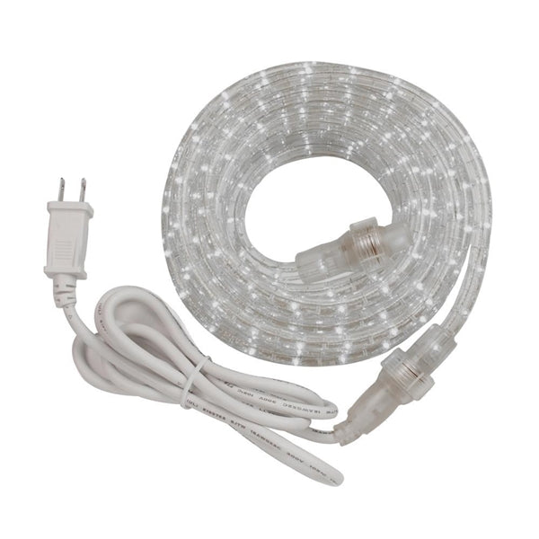 Westek RWLED24BCC Rope Light Kit, 120 V, 2 W, LED Lamp, Day White Light, 375 Lumens Lumens, 6000 K Color Temp, 24 ft L