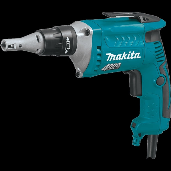 Makita FS4200 Drywall Screwdriver, 6 A, 1/4 in Chuck, Hex Chuck, 4000 rpm Speed, 8.2 ft L Cord