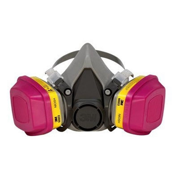 3M 62023HA1-C Valved Respirator, M Mask, P100 Filter Class, Dual Cartridge