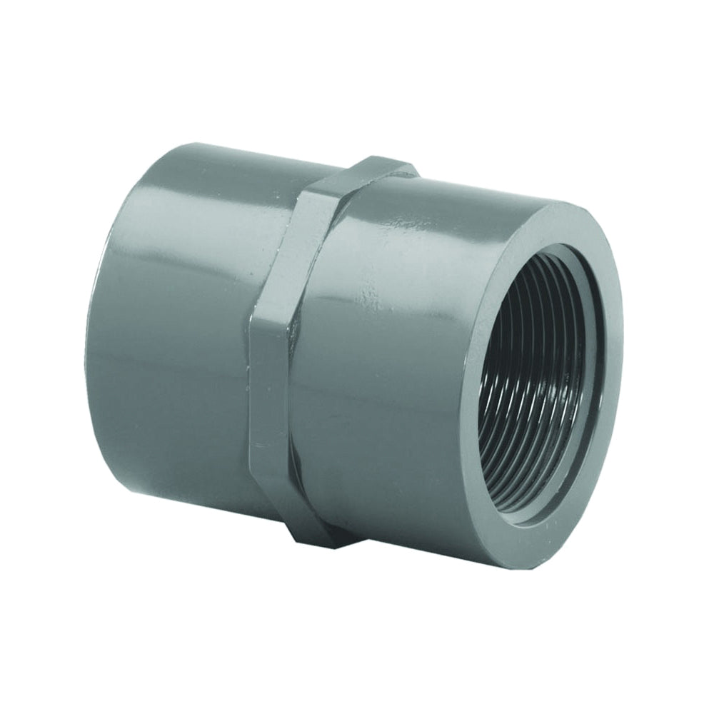 GENOVA 300 Series 303158 Pipe Adapter, 1-1/2 in, Slip x FIP, PVC, SCH 80 Schedule