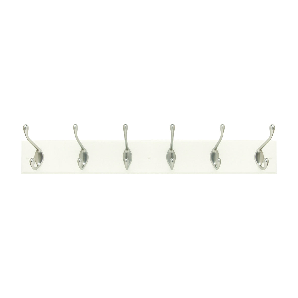 Amerock 2000326 Hook Rack, 6-Hook, MDF/Zinc