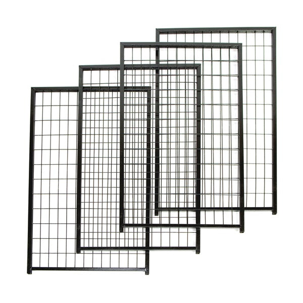 Stephens Pipe &amp; Steel RSHBK11-11800 Dog Kennel Panel, 2-1/2 ft OAW, 4 ft OAH, Powder-Coated, Black