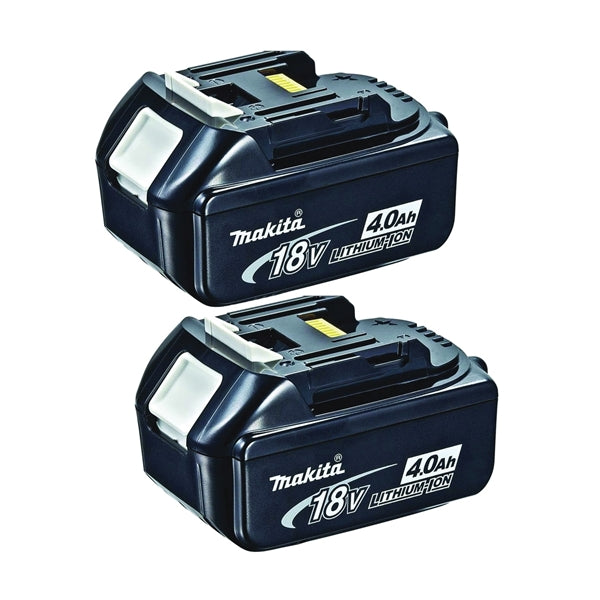 Makita BL1840B-2 Lithium Battery, 18 V Battery, 4 Ah, 40 min Charging