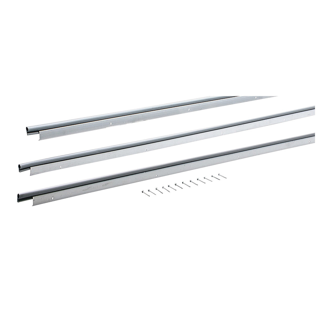 M-D 01040 Jamb Weatherstrip Kit, 5/8 in W, 3/16 in Thick, 84 in L, Aluminum/Vinyl