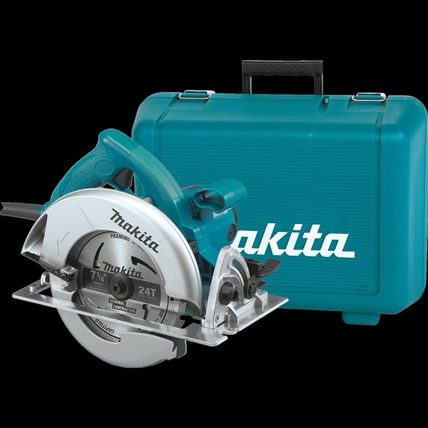 Makita 5007NK Circular Saw, 15 A, 7-1/4 in Dia Blade, 5/8 in Arbor, 0 to 56 deg Bevel