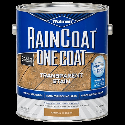 WOLMAN RainCoat 288337 Wood Sealer, Natural Cedar, Liquid, 1 gal, Can