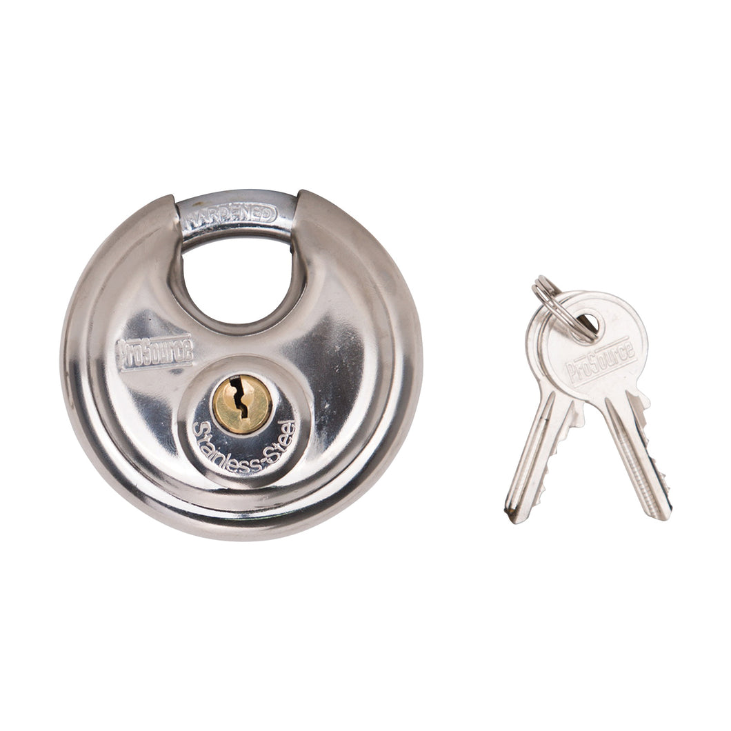 ProSource YB0070 Security Lock, 3/8 in Dia Shackle, 1 in H Shackle, Steel