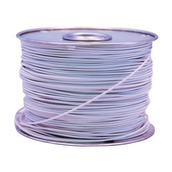 CCI 55669023 Primary Wire, 14 AWG Wire, 1-Conductor, 60 VDC, Copper Conductor, White Sheath, 100 ft L